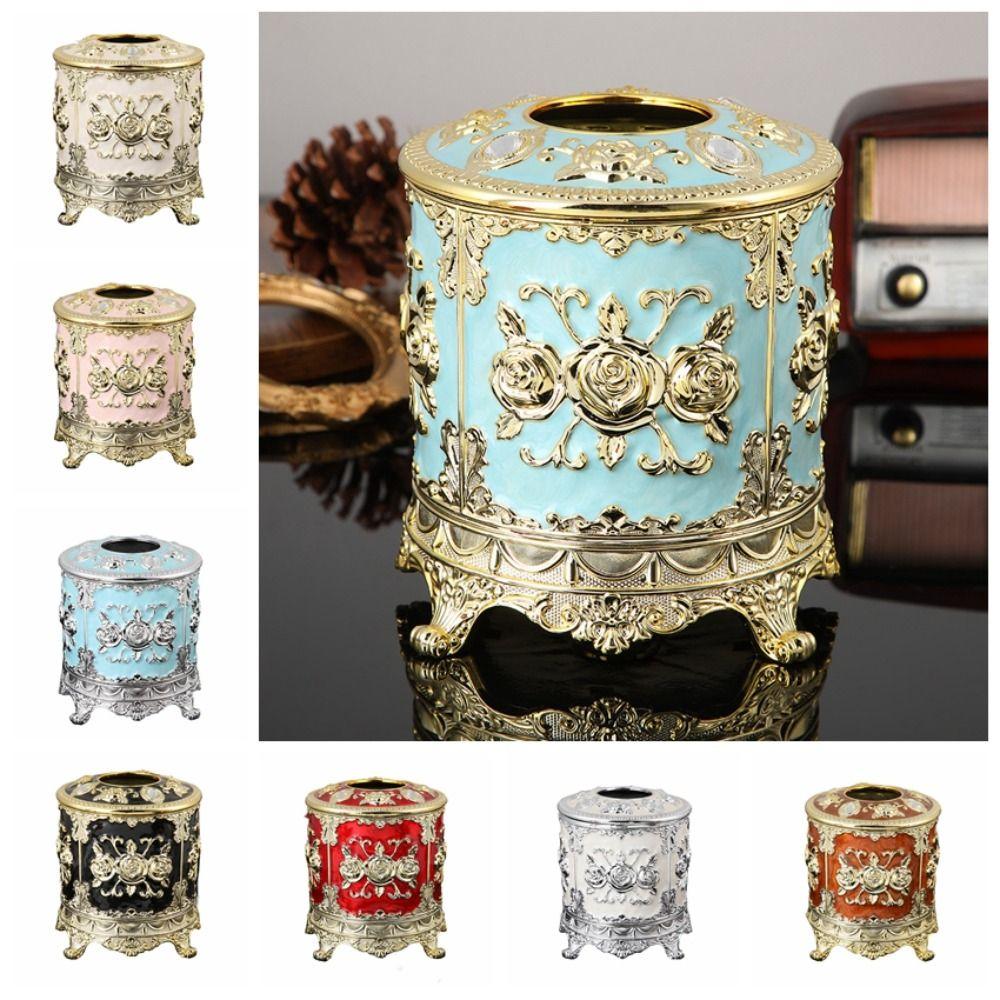 Пластиковый держатель для бумаги Изысканная декоративная коробка Креативная настольная коробка для хранения Спальня