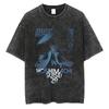 Classic Hotblooded Anime BLEACH Graphic Print TShirts Men Women Vintage Washed Casual Oversized Top Cotton Solf Summer New Tee