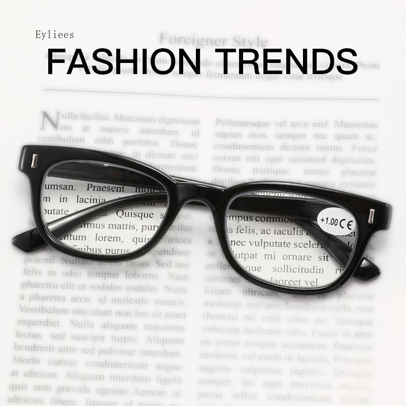 Reading Glasses For Men Women Round/Square Frame/Cat Eye Spring Hinge Ultra Light Readers Eyeglasses Presbyopia With Diopter