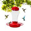 Кормушка для колибри, подвесная кормушка для птиц с насестом и портом для кормления от пчел
