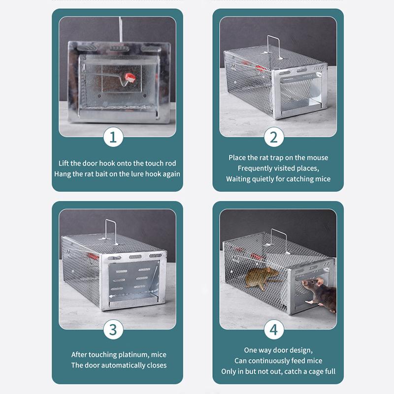 Многофункциональная ловушка для мышей и крыс. Клетка для борьбы с вредителями. Все мыши и крысы могут поместиться в ловушке для мышей и крыс.