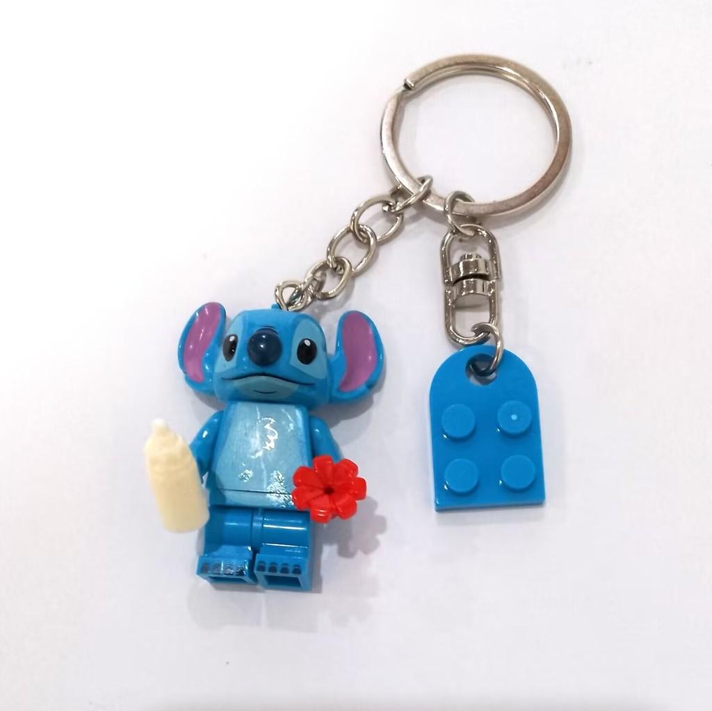 Stitch Plastic Block Keychain Diy Kit For Children And Couples Gift Collectible Accessory