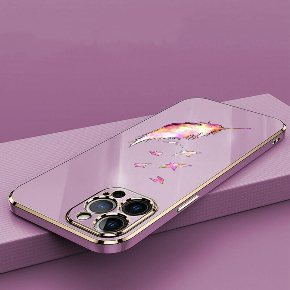 N76 Мягкие чехлы для телефонов из ТПУ с покрытием «бабочка» для Samsung A54 A13 A14 S24 Plus S23 Ultra S20 S21 FE A55 A05 A52s, противоударный чехол