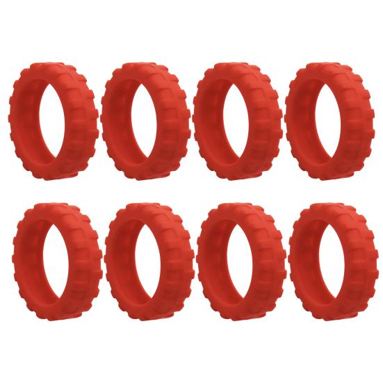 8 шт. Чехлы на колеса для багажа Износостойкие толстые Уменьшают шум Защита колесиков Предотвращают царапины Нескользящие защитные чехлы на колесики для багажа