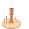 Wood Yarn Holder,8-Spools Wooden Spinning Yarn & Thread Holder,Sewing and Embroidery Thread Rack and Organizer