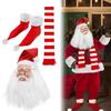 Вечеринка переодеваний Санты Косплей Рождественский костюм Санты для взрослых Рождественский костюм Санты Маска для лица