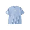 Life Series Solid Color Round Neck Loose Short Sleeve T-Shirt Men Tops Gray Blue 952428102-3