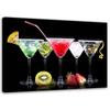 Canvas Print, Coloured Drinks and Fruit