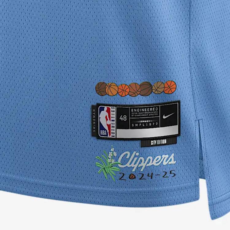 Nike Мужская майка Nike Dri-FIT NBA Swingman Кавая Леонарда Los Angeles Clippers Городская версия 2024/25 FQ4345-464