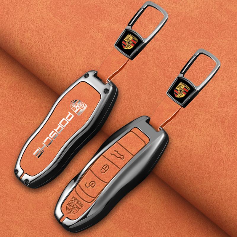 Высококачественный Чехол-Оболочка для Ключа Автомобиля Для Porsche Panamera Spyder Carrera Macan Cayman Cayenne 911 970 981 991 БрелокАксессуар