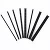 COMIX JT1050 10-Hole A4 Plastic Binding Strips, 5mm, Black, 50 Pack CN plug (adapter included)