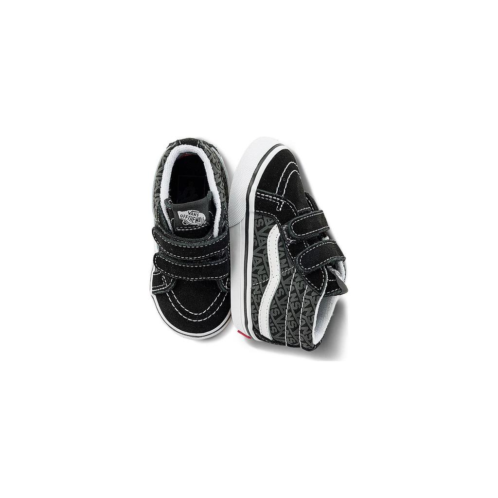 Vans Sk8 Reissue V Comfortable Versatile Durable Mid-Top Walking Shoes Baby Sneakers Black VN0A5DXDBMW