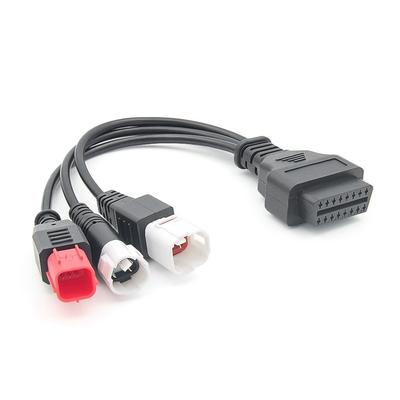 Диагностический кабель OBD2 для мотоцикла Yamaha Kline Euro5, 16-контактный на 3-контактный 4-контактный 6-контактный, 3-в-1 диагностический адаптер, замена