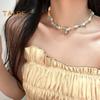 Women Seashell Choker Vacation Beach Style Beaded Sea Snail Adjustable Length Holiday Gift Lady Neck Jewelry Necklace