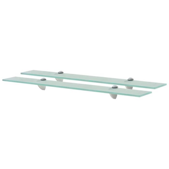 VidaXL Wall Shelves 2 Pcs Glass 70 X 10 Cm 8 Mm