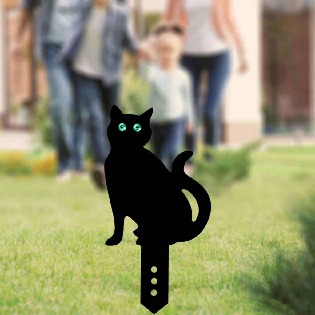 Acrylic Cat , Animals Cats Statue Decor, Ornaments Yard Decorative, Pathway, Floor, Flower Bed