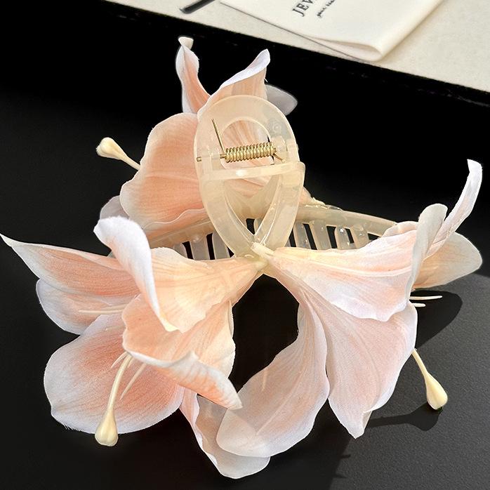 Заколка для волос «Призрак Фиолетовая Лилия»: Элегантный и очаровательный темпераментный аксессуар для волос для женщин.