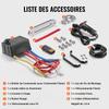 Electric Winch Truck 13,500 lb Synthetic Rope Waterproof Remote Control