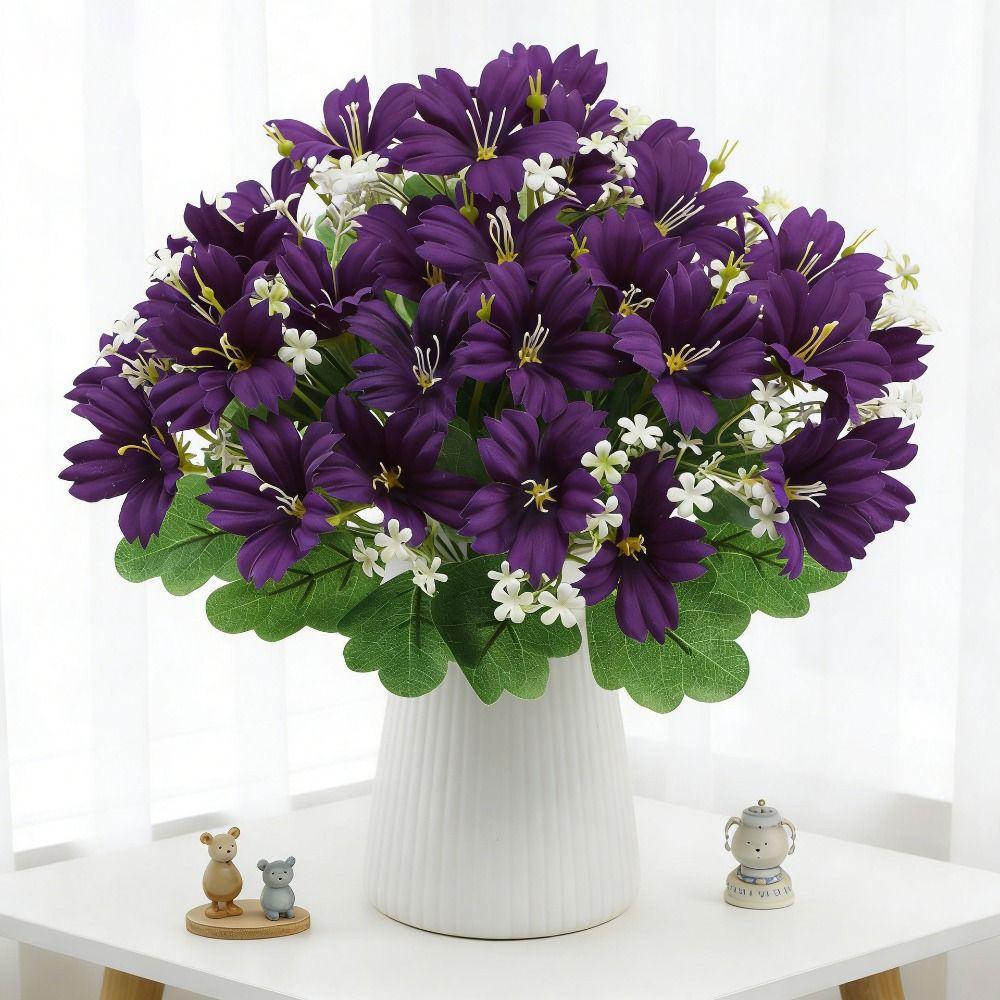 UV Resistant Realistic Faux Blooms Plastic Artificial Flower  Flower Arrangement