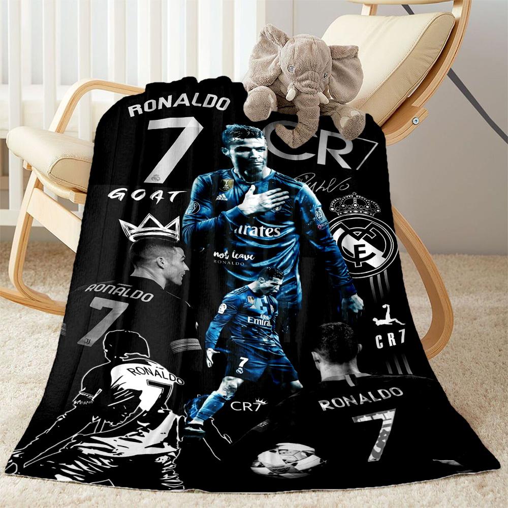 Ronaldo's Iconic Moment Blanket Ultra-Soft Perfect for Sofa Seaside Bedding Four Seasons Multipurpose Warmthful Decor Gifts For Family Or Friends