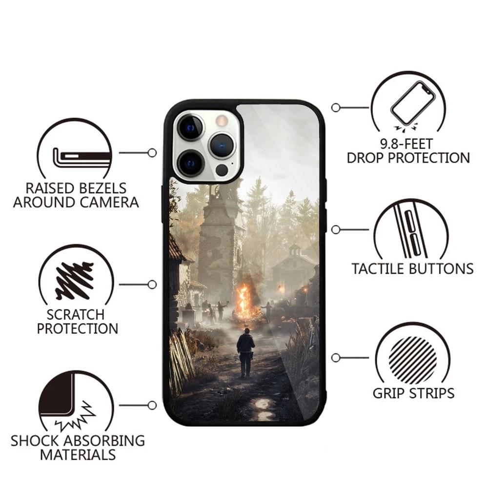 Чехол для телефона Game R-Resident E-Evils для iPhone 15,14,13,12,11,Plus,Pro,Max Mini Magsafe Магнитная беспроводная зарядка