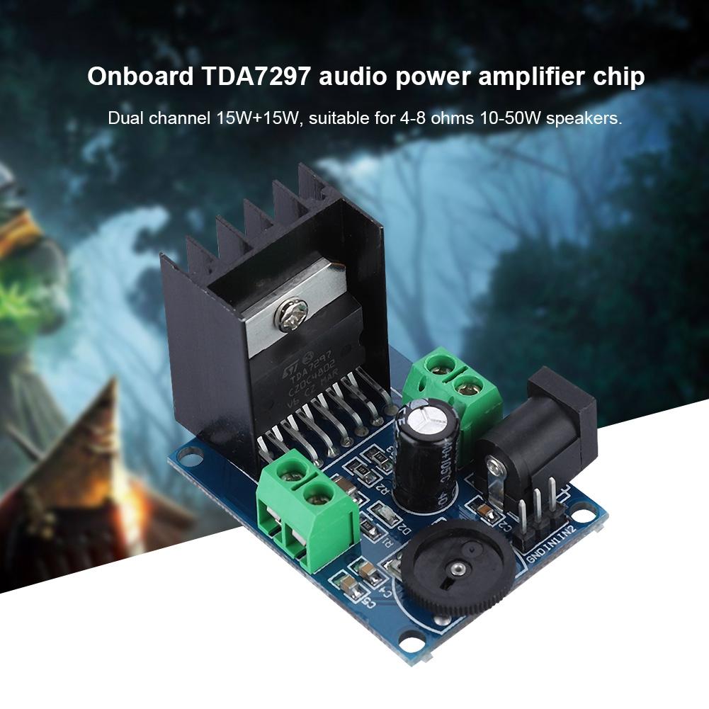TDA7297 2*15W Dual Channel Digital Stereo Audio Power Amplifier Module Board