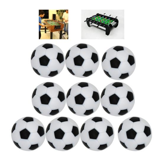 10Pcs Table Soccer Wear Resistant Heavy Duty Accessory Game Replacement Small Table Footballs for Indoor