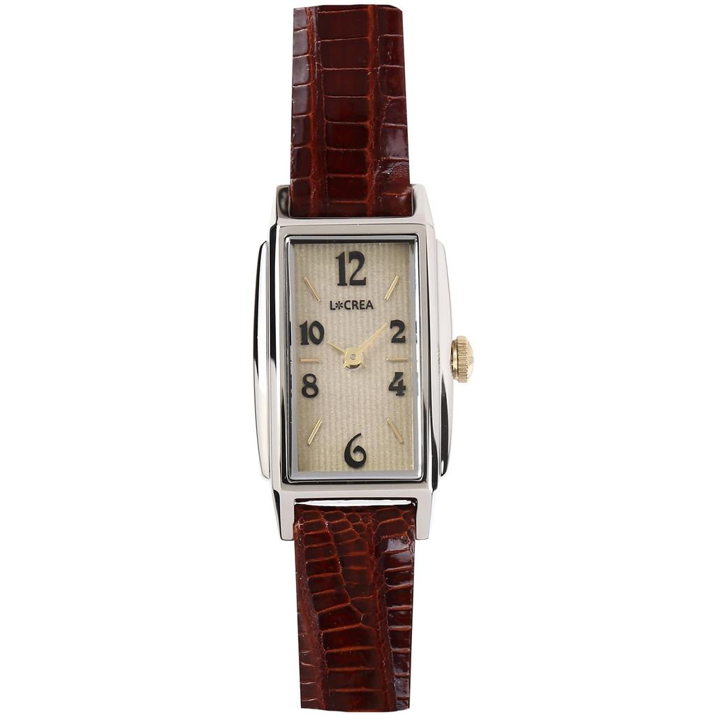 Solar Watch Made In Japan LeClair Genuine Lizard Leather [LCREA] Women's (RECTANGLE/Silver, Belt/LC2002-SSTBR)