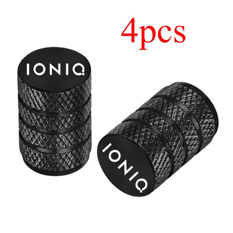 4pcs Car Wheel Tire Air Valve Caps Stem Cover Caps Airdust Covers with Brand For Hyundai Ioniq Letter Badge N Line Stem Caps1