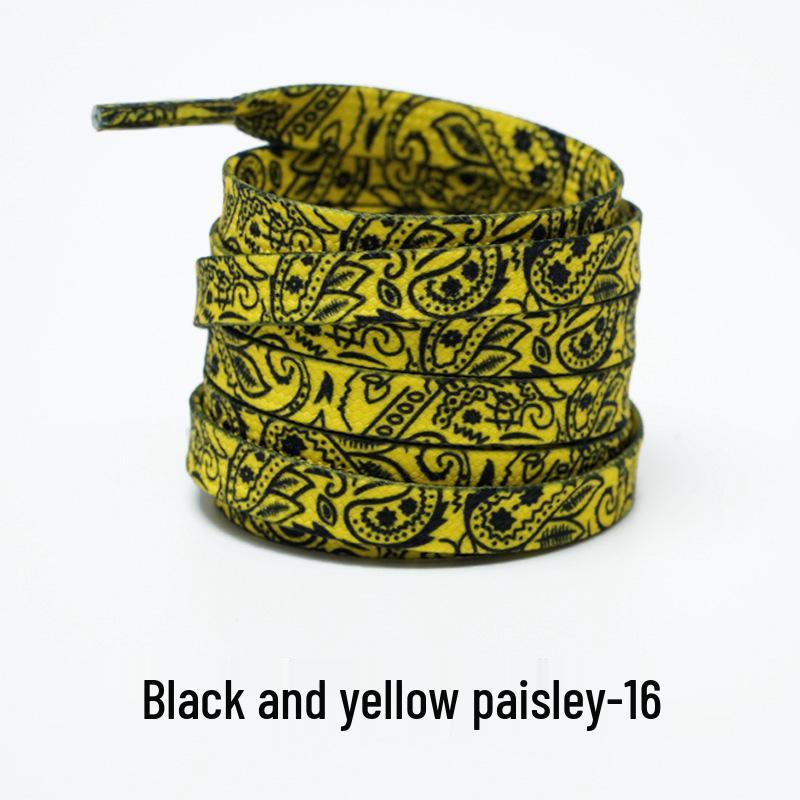 Cashew Flower Shoelaces for Air Force 1, Canvas Shoes, and Dunk Sneakers – Unisex