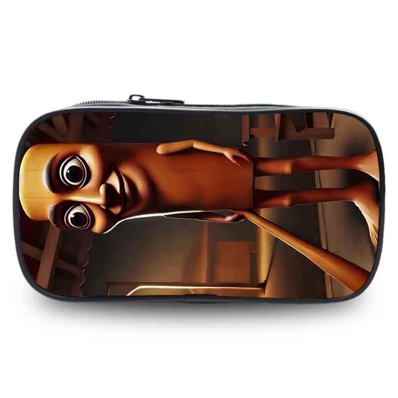 Kids Cartoon Pencil Case Elementary School Students Oxford Fabric Stationery Bag Durable Cute Design