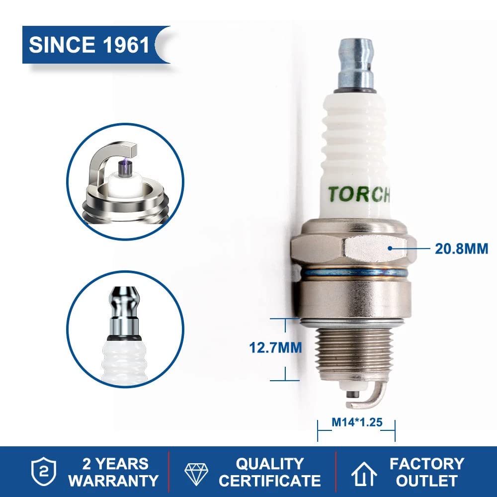 Torch E6TC Цельная интегрированная свеча зажигания заменяет свечу зажигания NGK BP6HS, Dai hatsu