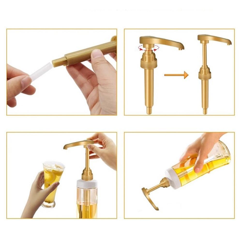 5 шт. 10 куб. см Насос для сиропа Диспенсер для приправ Количественный Ручной Нажимной Бутылочный Насос Нажимной Стиль DIY Жидкий Насос Диспенсер Кухня