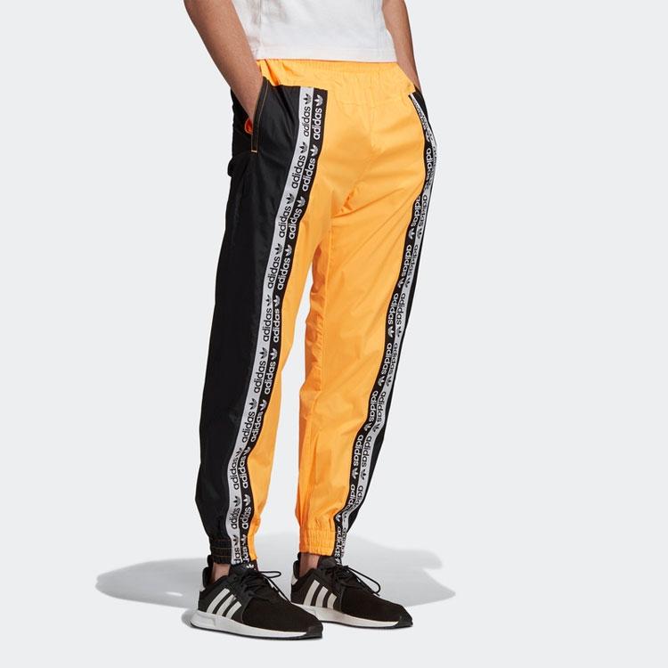 adidas Спортивные брюки Originals Trefoil Vocala TP Мужские штаны Черно-желтые ED8793