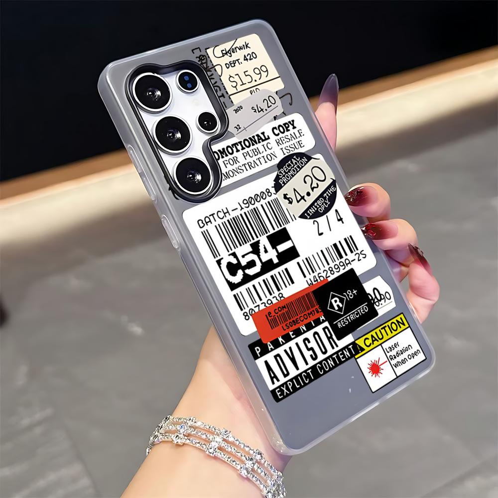 Чехол для телефона D-Dhl Express Label для Samsung S26 S25 S24 S23 S22 S21 FE Plus Ultra Черный 2-в-1 Гелевый силиконовый чехол