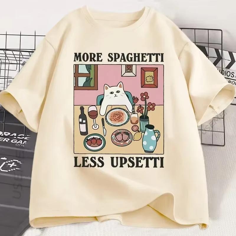 Fashion pattern Tshirt 100 cotton printed with simple patterns loose and casual breathable Tshirt