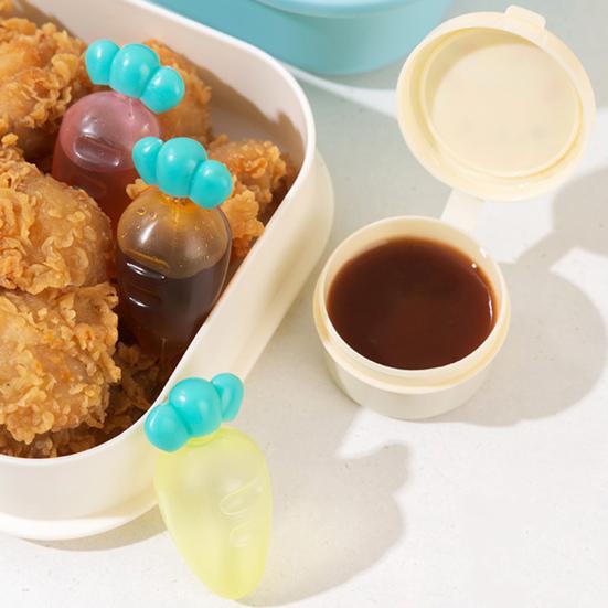 1 Набор Креативная форма бутылки для соуса Пыленепроницаемый Компактный размер Очаровательный внешний вид Многоразовый пластик