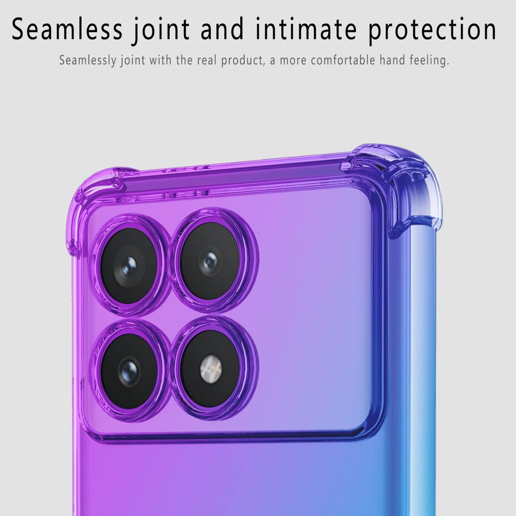 Прозрачный милый градиентный чехол для телефона, тонкий, устойчивый к царапинам, гибкий чехол из ТПУ, противоударный защитный чехол для Xiaomi Poco C31 F2 Pro F3 GT F4 F6 M5s X3 NFC