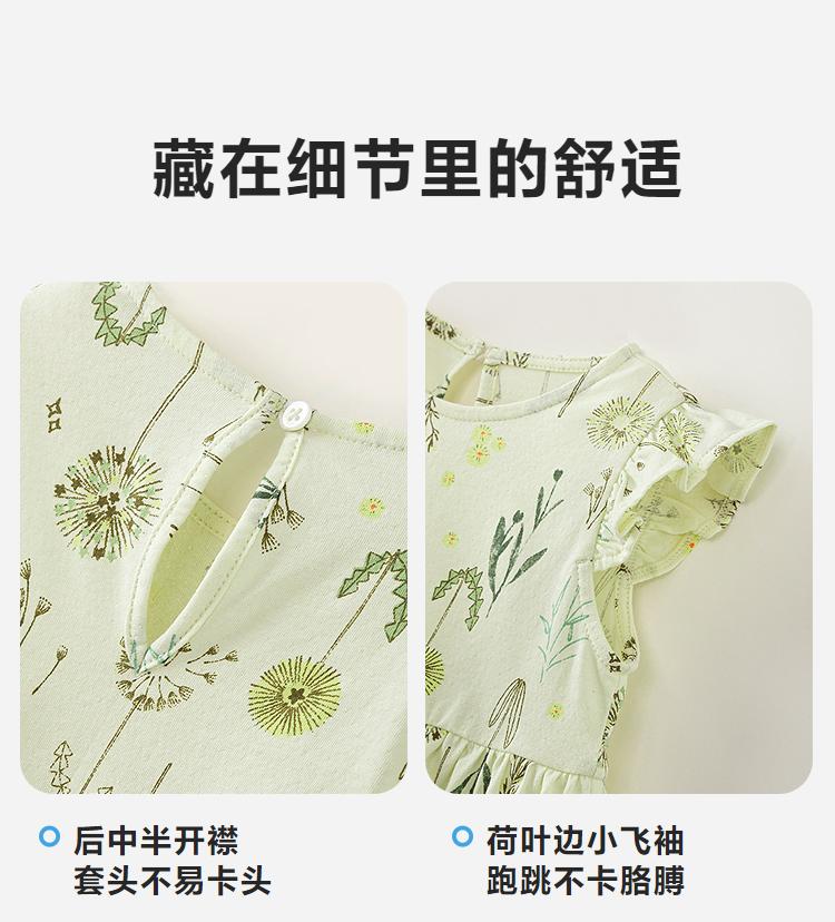 Mini Balabala Dress Baby Skin friendly, Comfortable, Breathable, Sweet Dress 2026 Summer