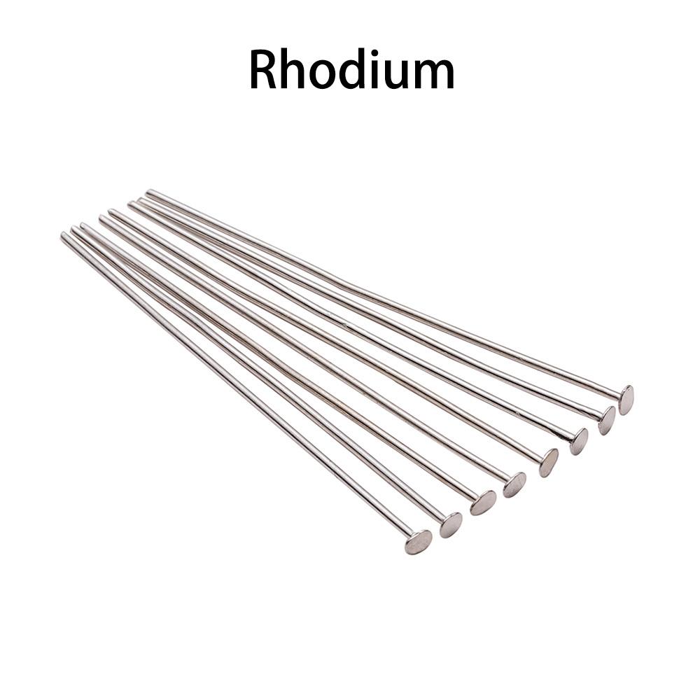 20 25 30 35 40 45 50 60 70 mm Metal Heads Eye flat Head Pin For DIY Jewelry Making Findings Accessories Bulk Wholesale Supplies