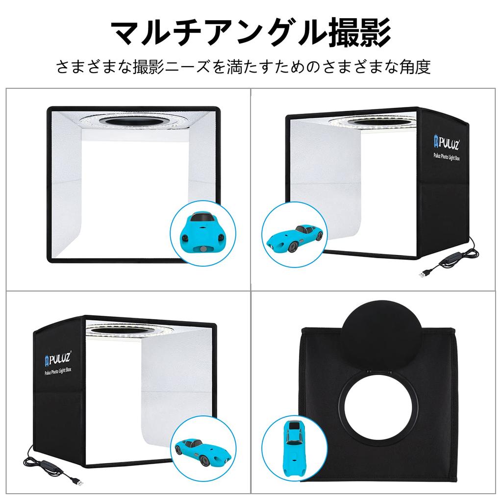 PULUZ Photography Простая студийная фотография Регулируемая фотография 96 ярких светодиодных лампочек 6 фоновых бумаг 12 фотографий Легко для