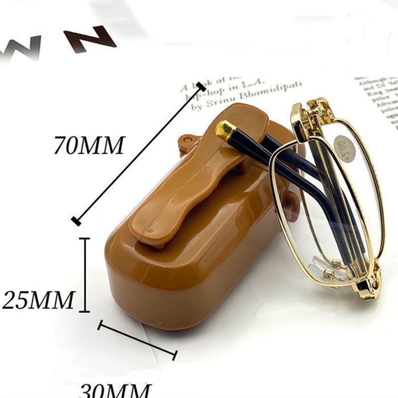 Прозрачные ультралегкие складные очки против усталости для мужчин и женщин, очки для чтения с защитой от синего света и футляром