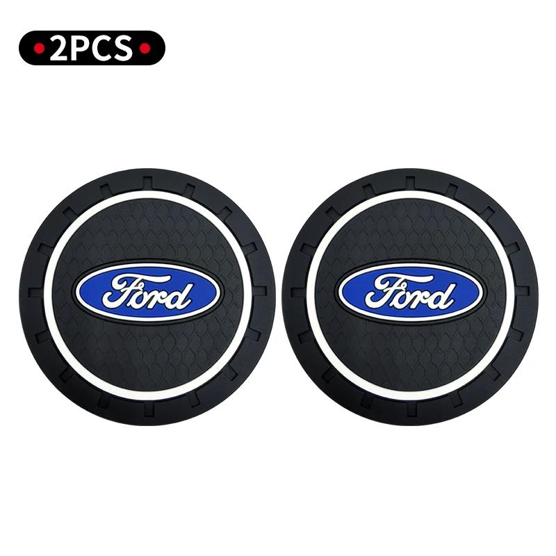 New Anti Slip Mat Car Coaster Durable Car Cup Holder Coaster Dust-proof Protection For Ford Fiesta Mondeo Fusion Explorer Escape