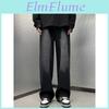 Hip Jeans Hop Rap Wide Leg Youth Jeans Men Straight Leg Retro Loose Trousers Oversized Denim Pants