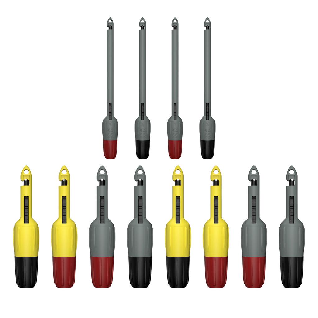 Non Damaging Test Probe For Multimeters Dual 2mm 4mm Banana Plug Compatibility Nickel Plated Copper Construction Durable Anti Corrosion Design