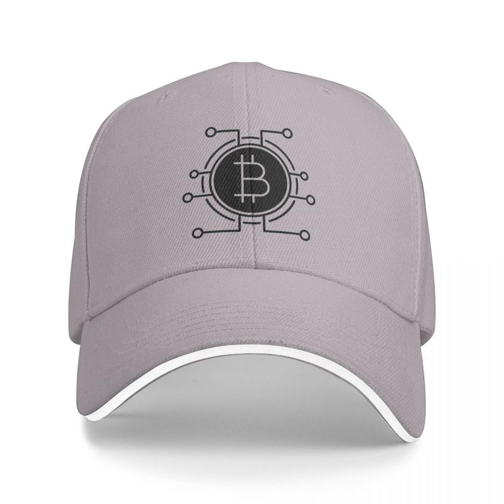 Unisex Baseball Hats Bitcoin Icon Cryptocurrency Art Outdoor Streetwear Summer Sports Baseball Caps Hip Hop Cap Casquette Hats