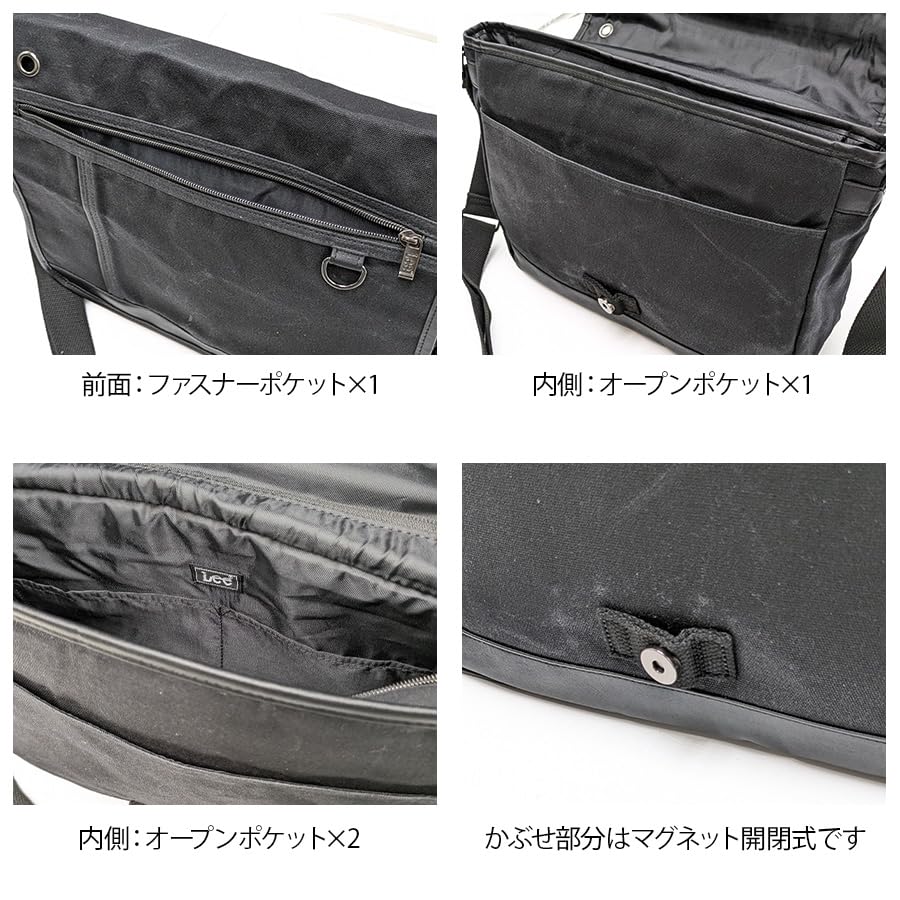 Lee Crash Наплечная сумка с клапаном Большая Идеально подходит для и Повседневная Шоколадная сумка, Парафиновая пропитка, Многофункциональная, Легкая, Вместимость, Поездки на работу, Школа, Город,