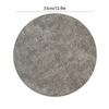 Oil-proof PVC Table Mat 33cm Large Round Placemat Non-Slip Washable Cup Mat Hotel