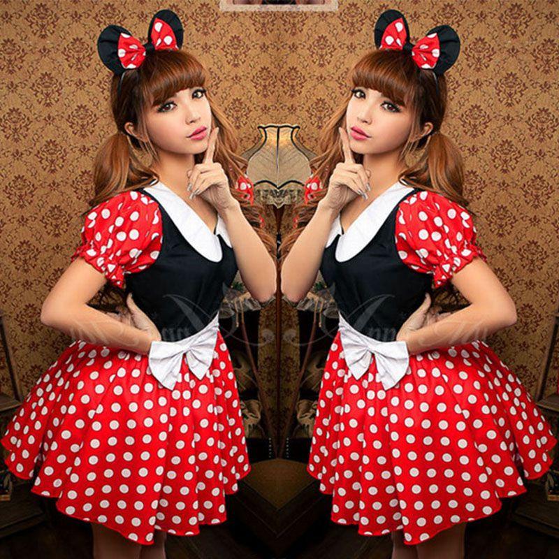 Exquisite Workmanship Minnie Mouse Fancy Dress Perfect For Halloween Parties