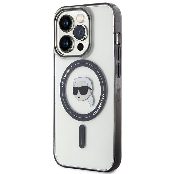 Karl Lagerfeld Klhmp15Lhkhnotk Iphone 15 Pro 6.1 Transparent Hardcase Iml Karl`s Head Magsafe